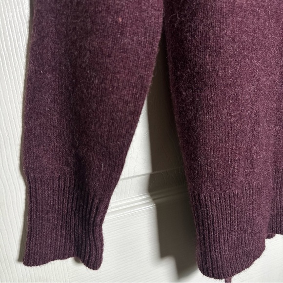 Nanette Lepore Sweater Women's Sz Small Wool Yak Hair Turtleneck Minimalist Plum - Picture 5 of 10